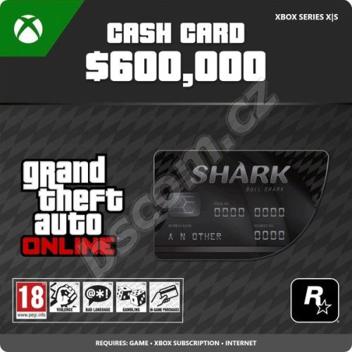 Grand Theft Auto V (GTA 5): Bull Shark Cash Card - Xbox Series X|S Digital