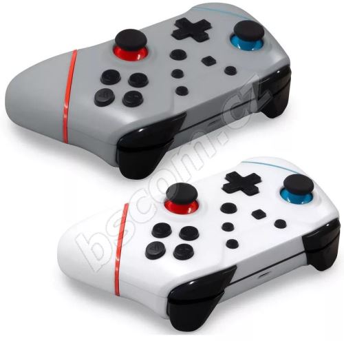 Herní ovladač Armor3 NuChamp Wireless Controller Pack for Nintendo Switch (2in1) (White, Silver)