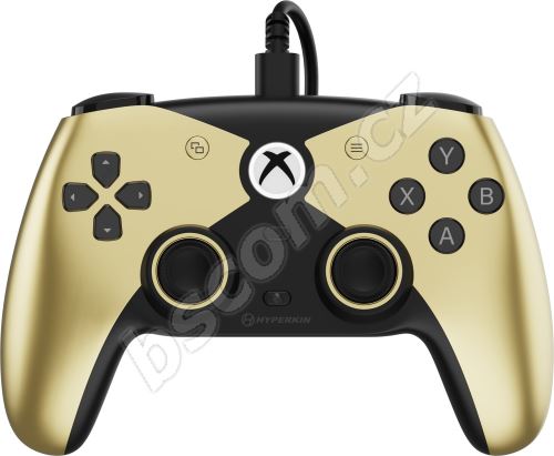 Hyperkin Competitor Wired Controller for Xbox Series|One/Win 11|10 (Gold) Licensed by Xbox