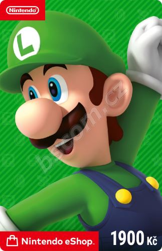 Dárkový poukaz Nintendo předplacená karta 1900Kč