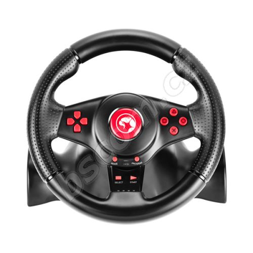 Volant Marvo GT-903, volant s pedály a řadící pákou, 16tl., USB, černý