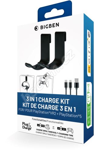 BigBen Nabíjecí Sada 3v1 - PlayStation VR2/PS5 3665962021134