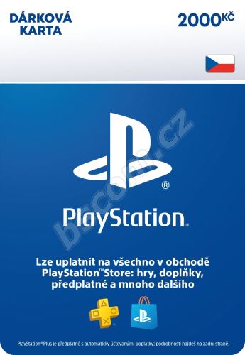 Dobíjecí karta PlayStation Store - Kredit 2000 Kč - CZ Digital