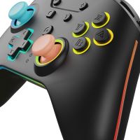 Armor3 NuRival Wireless Hall Effect Stick Game Controller For Switch 2/OLED/Switch (Blue/Orange) (2)