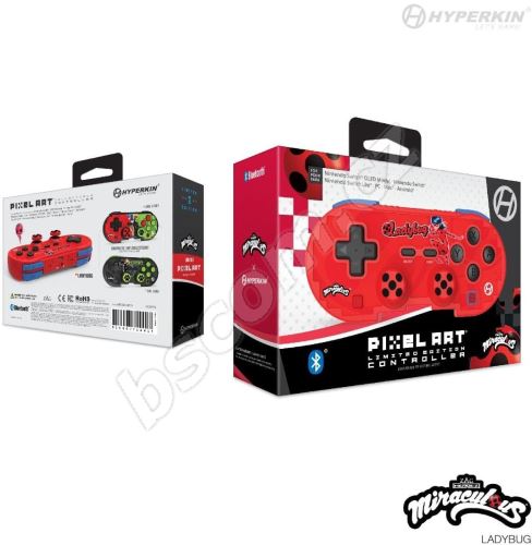 Herní ovladač Hyperkin Pixel Art Miraculous Bluetooth Controller for Nintendo Switch/PC/Mac/Android (Ladybug)