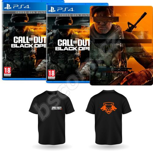Hra na konzoli Call of Duty: Black Ops 6 - Double Steel Pack - 2x PS4 + Steelbook