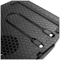 Stojan na herní konzoli FIXED Multifunctional Stand pro PlayStation 5 s chlazením a nabíjením pro dva ovladače DualSense čer (5)
