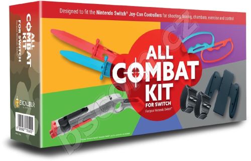 Příslušenství k ovladači All Combat Kit - sada příslušenství pro Nintendo Switch
