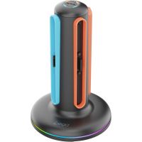 iPega SW2052 Nabíjecí Stanice s RGB pro JoyCon Ovladače Nintendo Switch 2 Black 6974363712457 (4)