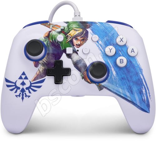 Gamepad PowerA Enhanced Wired Controller for Nintendo Switch - Master Sword Attack