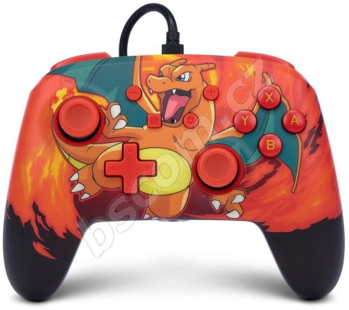 Gamepad PowerA Enhanced Wired Controller - Pokémon: Charizard Vortex - Nintendo Switch