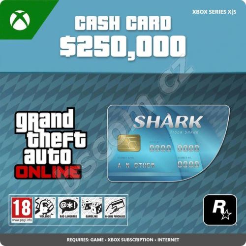 Grand Theft Auto V (GTA 5): Tiger Shark Cash Card - Xbox Series X|S Digital