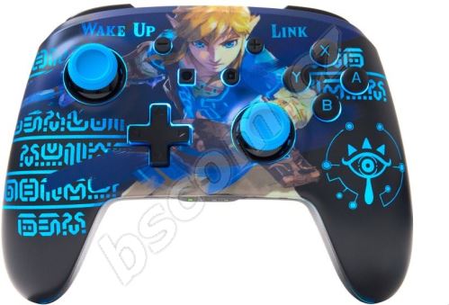 Gamepad PowerA Enhanced Wireless Controller for Nintendo Switch with Lumectra - The Legend of Zelda - Wake U