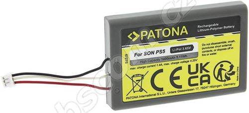 Akumulátor PATONA baterie pro Sony Playstation 5 / PS5 Li-Pol 1400mAh 3,65V