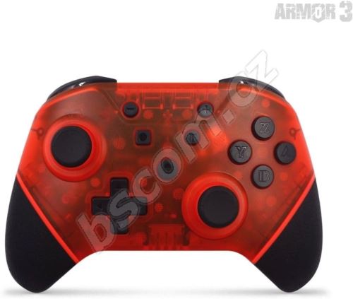 Herní ovladač Armor3 NuChamp Wireless Controller for Nintendo Switch (Ruby Red)