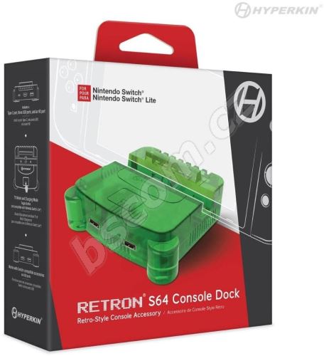 Herní doplněk Hyperkin RetroN S64 Console Dock for Nintendo Switch (Lime Green)