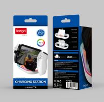 Dobíjecí stanice iPega P5P02 Charger Dock s RGB pro Playstation Portal Remote Player White (3)