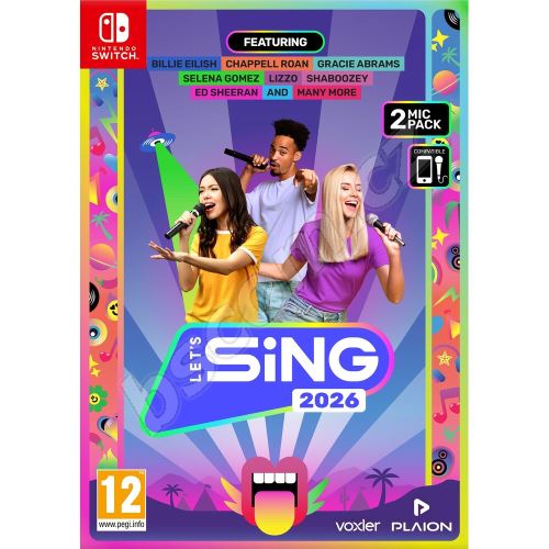 Lets Sing 2026 + 2 mikrofony - Nintendo Switch