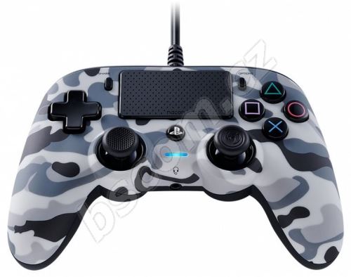 Gamepad Nacon Wired Compact Controller PS4 - šedá kamufláž