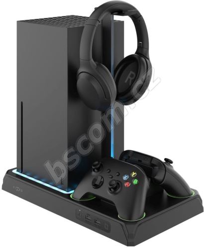 FIXED Multifunctional Stand pro Xbox Series S X s odvětráváním a nabíjením černá FIXXB-MCS-BK