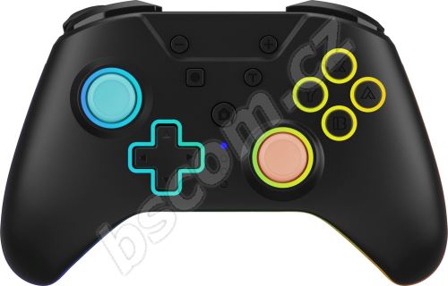 Armor3 NuRival Wireless Hall Effect Stick Game Controller For Switch 2/OLED/Switch (Blue/Orange)