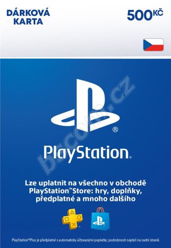 PlayStation Store - Kredit 500 Kč - CZ Digital