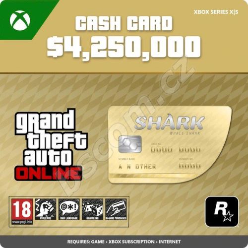 Grand Theft Auto V (GTA 5): Whale Shark Cash Card - Xbox Series X|S Digital