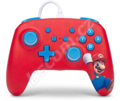 Gamepad PowerA Enhanced Wired Controller - Woo-hoo! Mario - Nintendo Switch