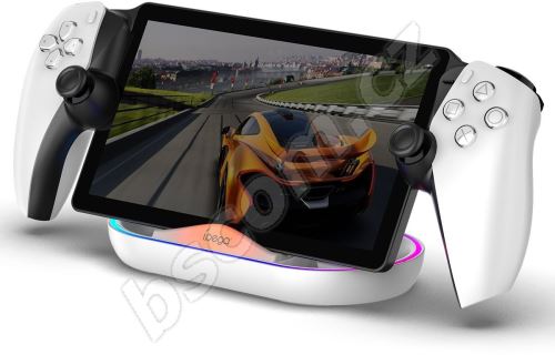 Dobíjecí stanice iPega P5P02 Charger Dock s RGB pro Playstation Portal Remote Player White