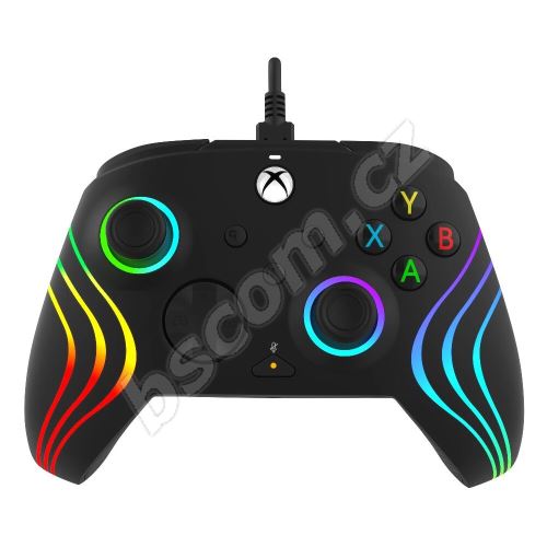 Gamepad PDP Afterglow Wave Wired Controller - Black - Xbox