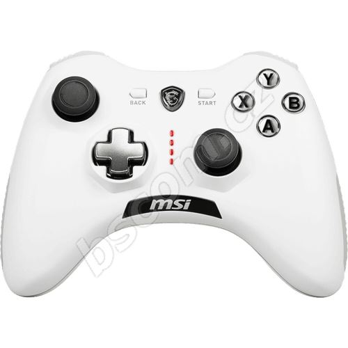 MSI gamepad FORCE GC20 V2 WHITE/ drátový/ OTG/ USB/ pro PC, PS3, Android