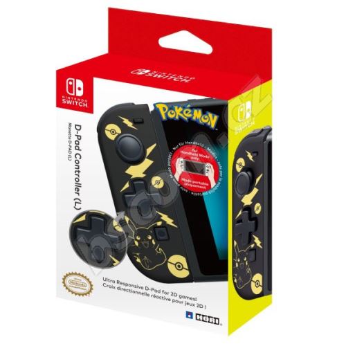 Gamepad Hori D-Pad Controller - Pikachu Black Gold - Nintendo Switch