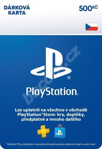 Dobíjecí karta PlayStation Store - Kredit 500 Kč - CZ Digital