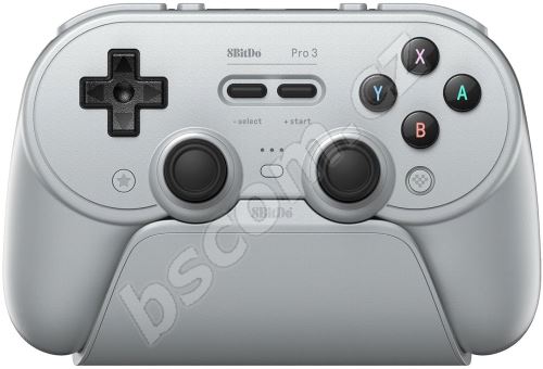 8BitDo Pro 3 Bluetooth Gamepad - Gray - Nintendo Switch / PC