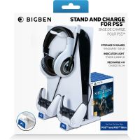 BigBen multifunkční Nabíjecí Stojan - PS5/PS5 Slim 3665962024975 (2)