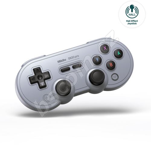 Gamepad 8BitDo SN30 Pro Wireless Gamepad (Hall Effect Joystick) - Grey Edition - Nintendo Switch