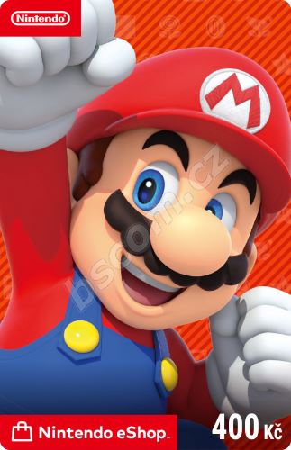 Dárkový poukaz Nintendo předplacená karta 400Kč