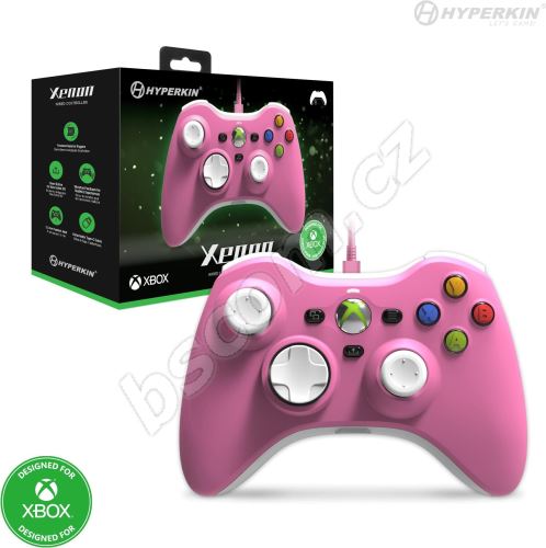 Herní ovladač Hyperkin Xenon Wired Controller (Pink) Officially Licensed by Xbox