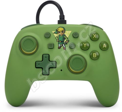 Gamepad PowerA Wired Nano Controller - Toon Link - Nintendo Switch