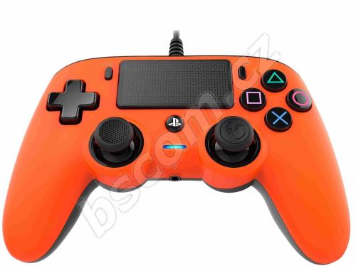 Gamepad Nacon Wired Compact Controller PS4 - oranžový