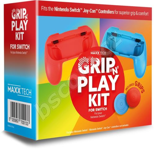 Příslušenství k ovladači Grip 'n' Play Controller Kit - sada příslušenství pro Nintendo Switch